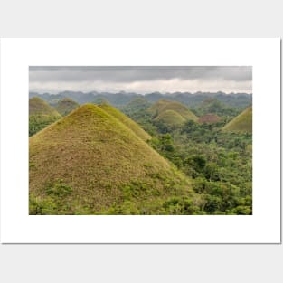 The Chocolate Hills, Carmen, Bohol, Philippines Posters and Art